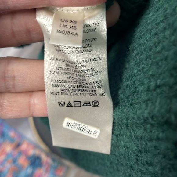 Free People brookside tunic pine needle green sweater XS - Picture 12 of 12